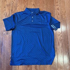 Hogan Navy Patterned Polo Shirt